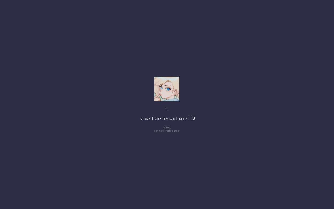 Carrd profile picture for @honeymoon